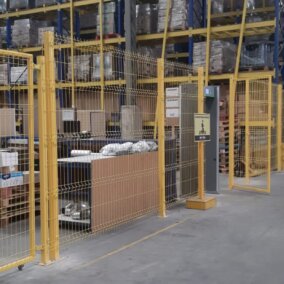 Perimeter Yellow Warehouse Cages